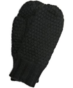Portolano Black Cashmere mittens