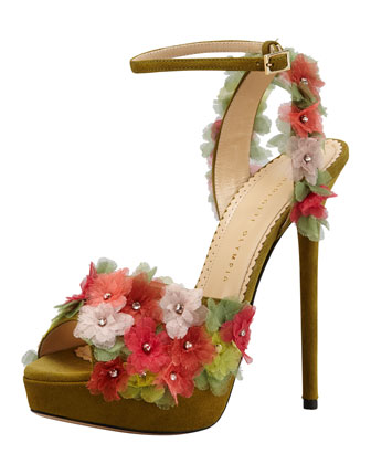 Charlotte Olympia Flower Heels