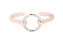 Giles and Brother Rose Gold Silver O-ring cuff