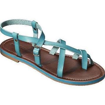 Mossimo Leather Sandals Aqua