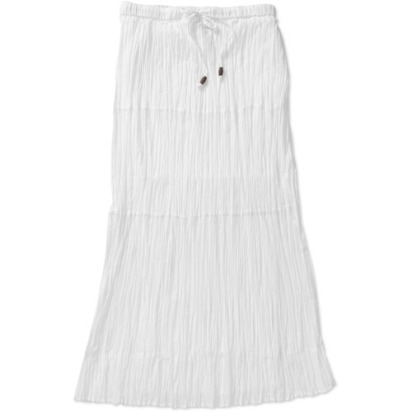 White Stag cotton crinkle maxi skirt