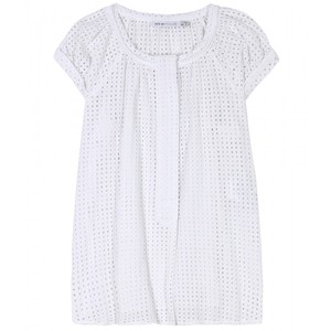 See by Chloe white eyelet blouse