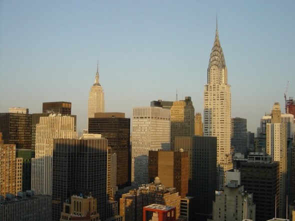 The Chrysler Building and Empire State Building in the morning sun Shane Church 2007