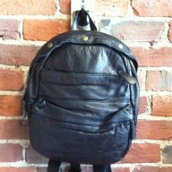 Liebeskind Lora Leather Backpack L Navy