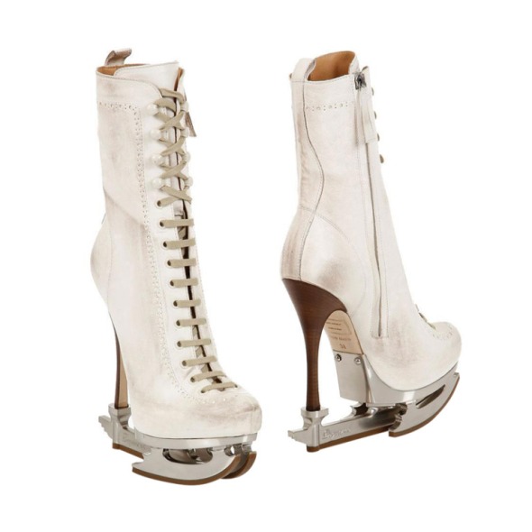 DSQUARED2 ICE SKATE White BOOTS