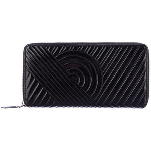 Reed Krakoff Black Patent Leather Stitched Wallet