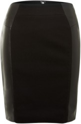 michael-by-michael-kors-black-leather-panel-pencil-skirt-