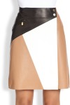 michael-kors-suntan-leather-colorblock-skirt-