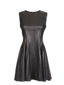 Scoop NYC Leather Strip Dress