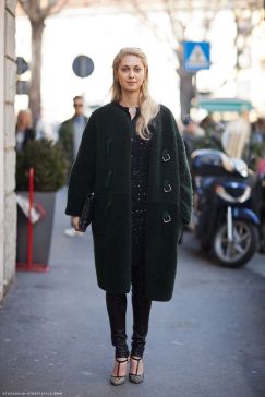 Cocoon Coat Green Fuzzy Stockholm