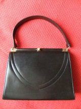 Vintage 1950's leather handbag