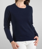 J.Crew Navy Cashmere Ribbed Sweater