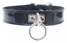 leather-etc-patent-o-ring-collar-black