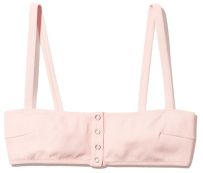 SOLID & STRIPED The Alice Petal Rib Bikini Top pink