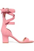 Valentino Pink Suede Sandals