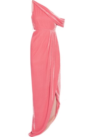 Monse one side Pink Velvet Dress