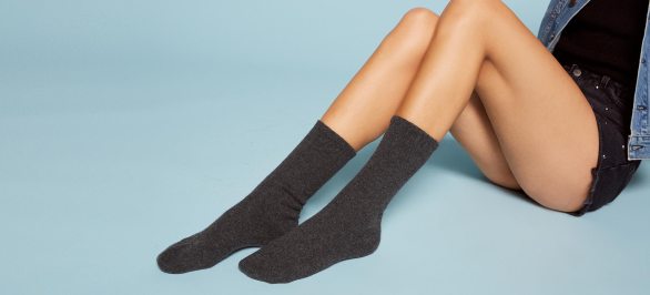 Black Cashmere Socks