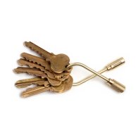 Uncommon Goods Closed Helix Key Ring $30