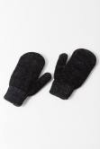 Urban Outfitters Black Chenille Mittens
