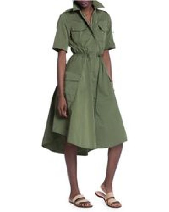 Tracy Reese Military Shirt Dress