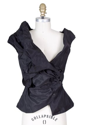 Vivienne Westwood Assymetrical Vest Black Decades Two