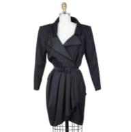 Yves Saint Laurent Vintage 1980s Black Dress Decades Two