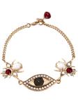 Alexander McQueen eye and beetle charm bracelet