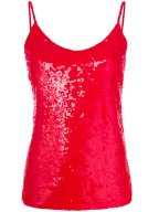 P.A.R.O.S.H. sequin top red