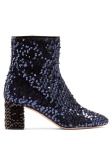 Rochas Sequined blue boots