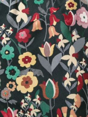 Red Valentino floral jacquard fabric