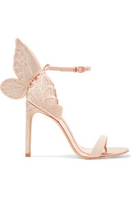 Sophia Webster Chiara Butterfly Heel pink embroidered