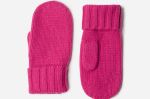 Everland Hot Pink Cashmere and Wool Mittens