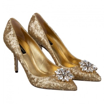 DOLCE-and-GABBANA-Sequined-Pumps-BELLUCCI-Gold-07512-30