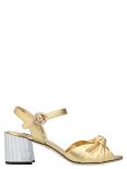 Dolce-&-Gabbana-Gold-Leather-Disco heel pumps