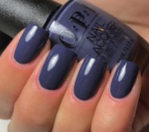 OPI 'Less is Norse' blue nail color
