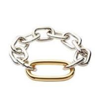 Silver and Gold large link bracelet