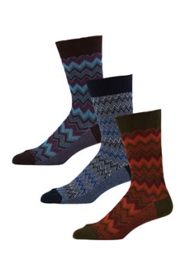 Missoni 3-pack wool socks $135