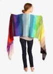 Golightly Cashmere Rainbow Oversized Scarf $405 model