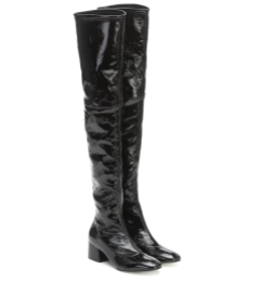 Khaite Patent Leather Sedona Thigh High Boots