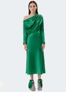 Materiel Tbillsi Silk Draped Green Dress
