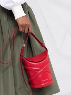 Alexander McQueen the Curve Bucket Bag all red