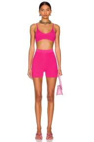 Jacquemus Pink Shorts and Bralette