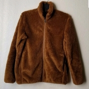 Uniqlo Brown Faux Fur Fleece Jacket Zip