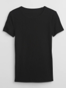 Gap Factory Outlet Black Ribbed T $12