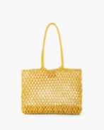 Clare V Sandy Net Tote yellow